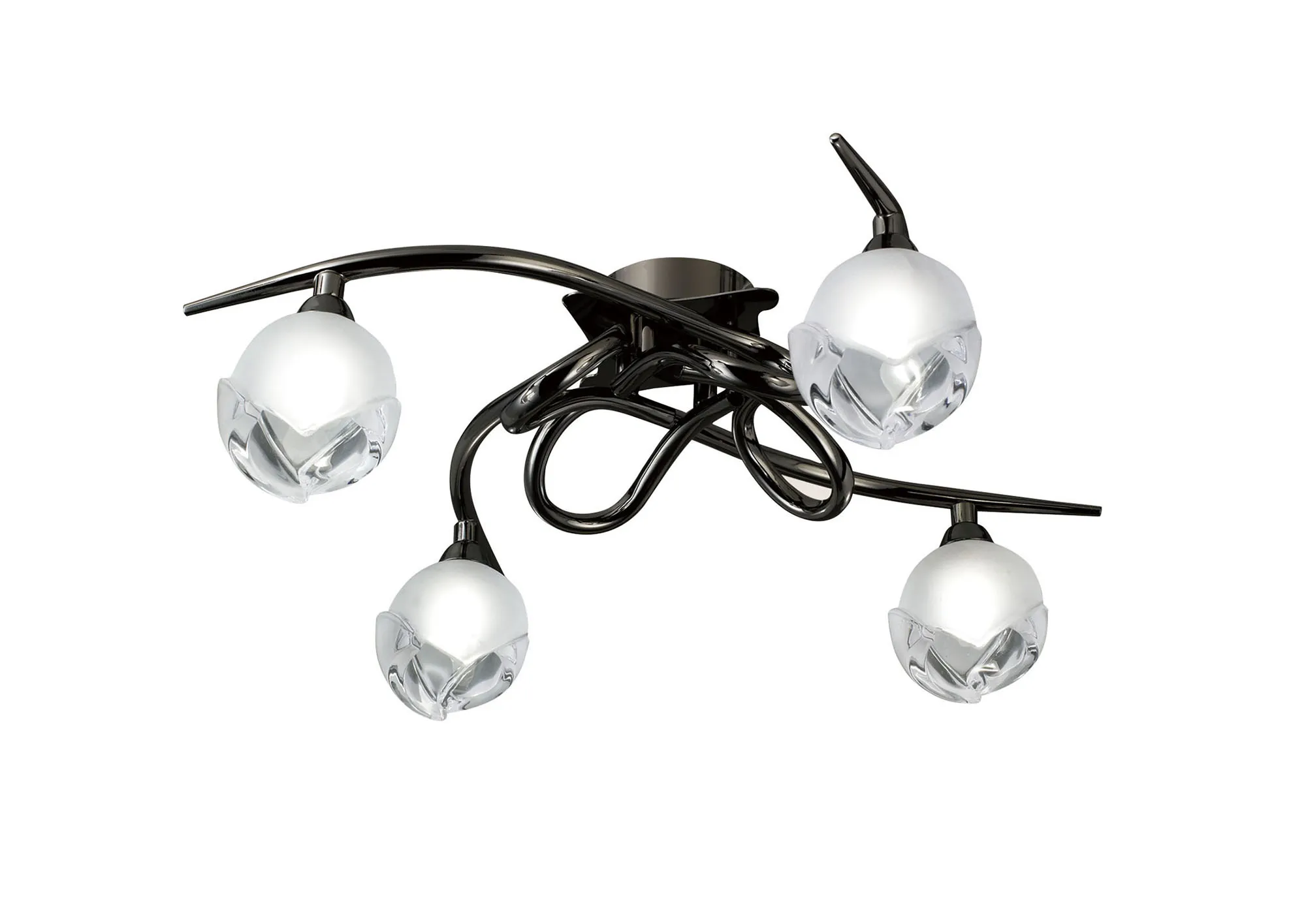 Fragma Black Chrome Ceiling Lights Mantra Flush Fittings Fragma Black Chrome Ceiling Lights Mantra Flush Fittings